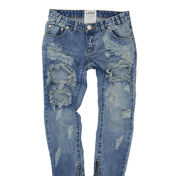 One Teaspoon Denim - One Teaspoon Trashed Freebirds in Brave